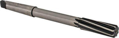 Made in USA - 23/32" High Speed Steel 8 Flute Chucking Reamer - Spiral Flute, 2MT Morse Taper Shank, 2-1/4" Flute Length, 9" OAL - Apex Tool & Supply