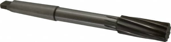 Made in USA - 1-1/8" High Speed Steel 10 Flute Chucking Reamer - Apex Tool & Supply