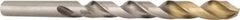 DORMER - 11/32" 118° High Speed Steel Jobber Drill - TiN Finish, Right Hand Cut, Spiral Flute, Straight Shank, 4-3/4" OAL, Split Point - Apex Tool & Supply