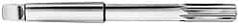 Made in USA - 13/32" High Speed Steel 6 Flute Chucking Reamer - Straight Flute, 1MT Morse Taper Shank, 1-3/4" Flute Length, 7" OAL - Apex Tool & Supply
