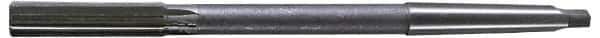Interstate - 19/32" High Speed Steel Chucking Reamer - Straight Flute, 1MT Morse Taper Shank, 2" Flute Length, 8" OAL - Apex Tool & Supply