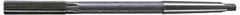 Interstate - 19/32" High Speed Steel Chucking Reamer - Straight Flute, 1MT Morse Taper Shank, 2" Flute Length, 8" OAL - Apex Tool & Supply