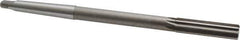 Interstate - 1/2" High Speed Steel 6 Flute Chucking Reamer - Straight Flute, 1MT Morse Taper Shank, 2" Flute Length, 8" OAL - Apex Tool & Supply
