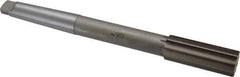 Interstate - 1-1/8" High Speed Steel 10 Flute Chucking Reamer - Straight Flute, 3MT Morse Taper Shank, 2-7/8" Flute Length, 11" OAL - Apex Tool & Supply