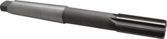 Interstate - 1-1/4" High Speed Steel 10 Flute Chucking Reamer - Straight Flute, 4MT Morse Taper Shank, 3" Flute Length, 11-1/2" OAL - Apex Tool & Supply