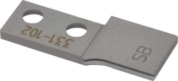 Kennametal - Left Hand Cut, 1/8" Insert Width, Cutoff & Grooving Support Blade for Indexables - 13/16" Max Depth of Cut, GS125 Insert, 13/16" Blade Width - Apex Tool & Supply