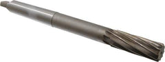 Interstate - 1" High Speed Steel 8 Flute Chucking Reamer - Spiral Flute, 3MT Morse Taper Shank, 2-3/4" Flute Length, 10-1/2" OAL - Apex Tool & Supply