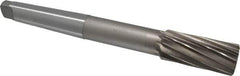 Interstate - 1-7/16" High Speed Steel 10 Flute Chucking Reamer - Spiral Flute, 4MT Morse Taper Shank, 3-1/4" Flute Length, 12" OAL - Apex Tool & Supply