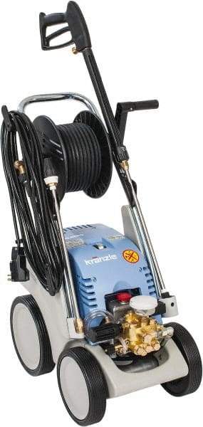 Kranzle - Electric, 1 hp, 1,600 psi, 1.7 GPM, Cold Water Pressure Washer - 50' Hose, 110 Max Volts - Apex Tool & Supply