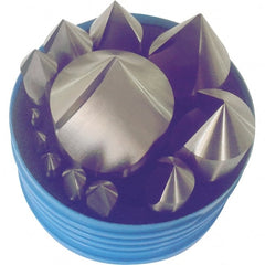 Interstate - 12 Piece, 3/16 to 2" Head Diam, 82° Included Angle, Single End Countersink Set - Apex Tool & Supply