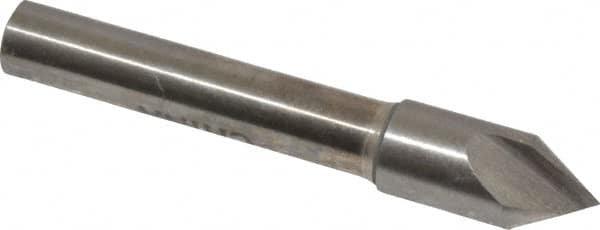Interstate - 5/16" Head Diam, 1/4" Shank Diam, 1 Flute 60° High Speed Steel Countersink - Apex Tool & Supply