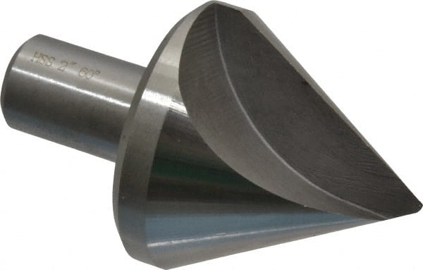 Interstate - 2" Head Diam, 3/4" Shank Diam, 1 Flute 60° High Speed Steel Countersink - Apex Tool & Supply