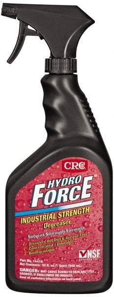 CRC - 32 oz Spray Bottle Cleaner/Degreaser - Liquid, Concentrated, Unscented - Apex Tool & Supply