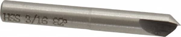 Interstate - 3/16" Head Diam, 3/16" Shank Diam, 1 Flute 82° High Speed Steel Countersink - Apex Tool & Supply