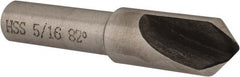 Interstate - 5/16" Head Diam, 1/4" Shank Diam, 1 Flute 82° High Speed Steel Countersink - Apex Tool & Supply