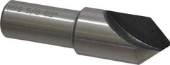 Interstate - 5/8" Head Diam, 1/2" Shank Diam, 1 Flute 82° High Speed Steel Countersink - Bright Finish, 2-1/4" OAL, Single End, Straight Shank, Right Hand Cut - Apex Tool & Supply