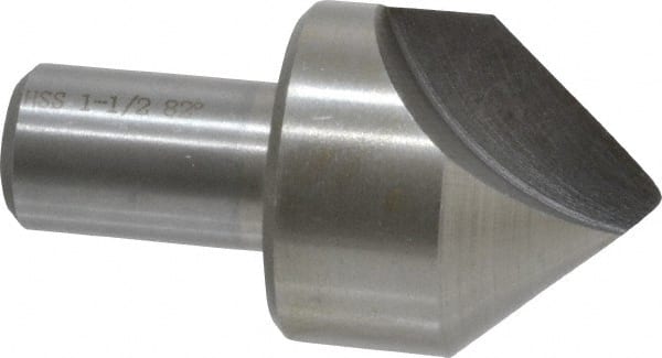 Interstate - 1-1/2" Head Diam, 3/4" Shank Diam, 1 Flute 82° High Speed Steel Countersink - Apex Tool & Supply