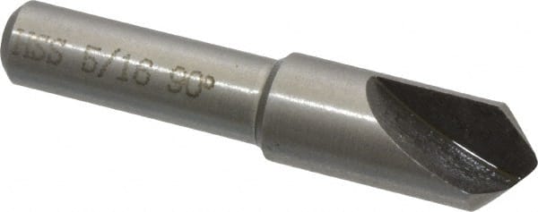 Interstate - 5/16" Head Diam, 1/4" Shank Diam, 1 Flute 90° High Speed Steel Countersink - Apex Tool & Supply