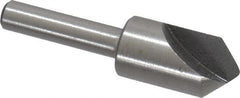 Interstate - 1/2" Head Diam, 1/4" Shank Diam, 1 Flute 90° High Speed Steel Countersink - Apex Tool & Supply
