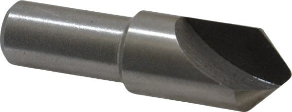 Interstate - 5/8" Head Diam, 1/2" Shank Diam, 1 Flute 90° High Speed Steel Countersink - Apex Tool & Supply