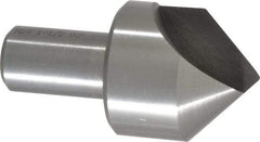 Interstate - 1-1/2" Head Diam, 3/4" Shank Diam, 1 Flute 90° High Speed Steel Countersink - Bright Finish, 2-7/8" OAL, Single End, Straight Shank, Right Hand Cut - Apex Tool & Supply