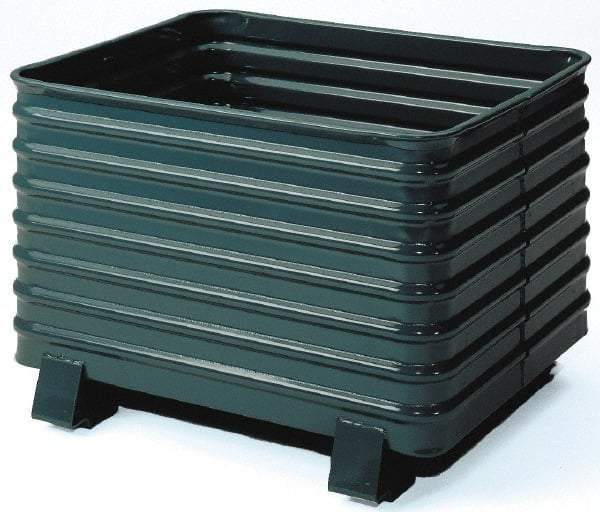 Steel King - 41-1/2" Long x 48" Wide x 28-1/2" High Steel Bin-Style Bulk Container - 4,000 Lb. Load Capacity - Apex Tool & Supply