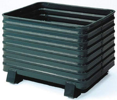 Steel King - 41-1/2" Long x 48" Wide x 28-1/2" High Steel Bin-Style Bulk Container - 4,000 Lb. Load Capacity - Apex Tool & Supply