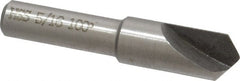 Interstate - 5/16" Head Diam, 1/4" Shank Diam, 1 Flute 100° High Speed Steel Countersink - Apex Tool & Supply