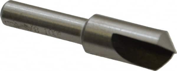 Interstate - 3/8" Head Diam, 1/4" Shank Diam, 1 Flute 100° High Speed Steel Countersink - Apex Tool & Supply