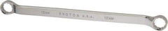 Proto - 12mm x 13mm 12 Point Offset Box Wrench - Double End, 8-7/8" OAL, Steel, Polished Finish, 7.5° Offset - Apex Tool & Supply