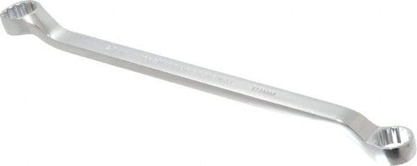 Proto - 19mm x 21mm 12 Point Offset Box Wrench - Double End, 11-1/4" OAL, Steel, Polished Finish, 7.5° Offset - Apex Tool & Supply