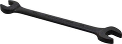 Proto - 7/16" x 1/2" Standard Open End Wrench - 6-7/16" OAL, Double End, Black Finish, 15° Head Angle - Apex Tool & Supply