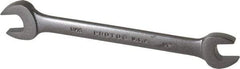 Proto - 1/2" x 9/16" Standard Open End Wrench - 7-7/64" OAL, Double End, Black Finish, 15° Head Angle - Apex Tool & Supply
