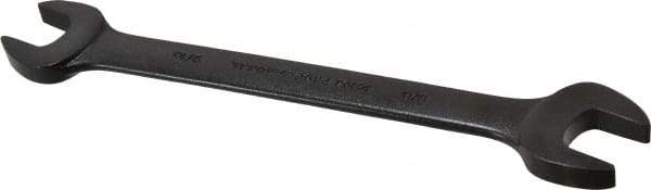 Proto - 9/16" x 5/8" Standard Open End Wrench - 7-47/64" OAL, Double End, Black Finish, 15° Head Angle - Apex Tool & Supply
