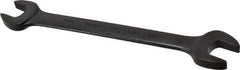 Proto - 9/16" x 5/8" Standard Open End Wrench - 7-47/64" OAL, Double End, Black Finish, 15° Head Angle - Apex Tool & Supply