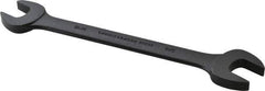 Proto - 11/16" x 3/4" Standard Open End Wrench - 8-63/64" OAL, Double End, Black Finish, 15° Head Angle - Apex Tool & Supply
