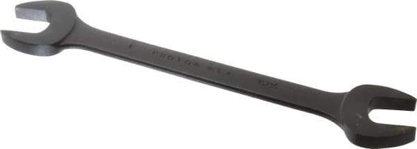 Proto - 15/16" x 1" Standard Open End Wrench - 11-31/64" OAL, Double End, Black Finish, 15° Head Angle - Apex Tool & Supply