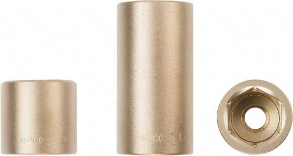 Ampco - 4", 1" Drive, Standard Hand Socket - 6 Points, Aluminum Bronze - Apex Tool & Supply