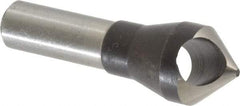 Interstate - 1/2" Shank Diam, 0 Flute 82° High Speed Steel Countersink - Bright Finish, Single End, Straight Shank, Right Hand Cut - Apex Tool & Supply