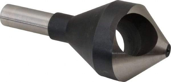 Interstate - 5/8" Shank Diam, 0 Flute 82° High Speed Steel Countersink - Bright Finish, Single End, Straight Shank, Right Hand Cut - Apex Tool & Supply
