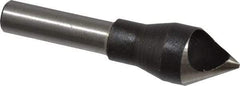 Interstate - 1/4" Shank Diam, 0 Flute 60° High Speed Steel Countersink - Bright Finish, Single End, Straight Shank, Right Hand Cut - Apex Tool & Supply