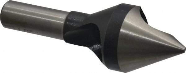 Interstate - 1/2" Shank Diam, 0 Flute 60° High Speed Steel Countersink - Bright Finish, Single End, Straight Shank, Right Hand Cut - Apex Tool & Supply