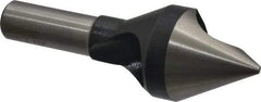 Interstate - 1/2" Shank Diam, 0 Flute 60° High Speed Steel Countersink - Bright Finish, Single End, Straight Shank, Right Hand Cut - Apex Tool & Supply