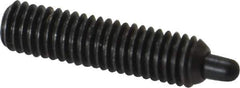 Gibraltar - 10-32, 3/4" Thread Length, 1/8" Plunger Projection, Steel Threaded Spring Plunger - 0.092" Max Plunger Diam, 3/4" Plunger Length, 2.9 Lb Init End Force, 11.1 Lb Final End Force, 1/16" Hex - Apex Tool & Supply