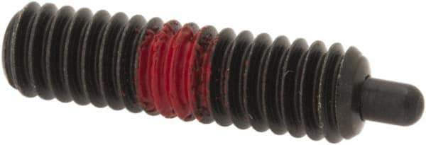 Gibraltar - 8-32, 5/8" Thread Length, 3/32" Plunger Projection, Steel Threaded Spring Plunger - 0.07" Max Plunger Diam, 5/8" Plunger Length, 2.7 Lb Init End Force, 7.3 Lb Final End Force, 1/16" Hex - Apex Tool & Supply