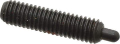 Gibraltar - 10-32, 3/4" Thread Length, 1/8" Plunger Projection, Steel Threaded Spring Plunger - 0.092" Max Plunger Diam, 3/4" Plunger Length, 2.9 Lb Init End Force, 11.1 Lb Final End Force, 1/16" Hex - Apex Tool & Supply