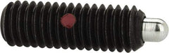 Gibraltar - 3/8-16, 1-1/8" Thread Length, 3/16" Plunger Projection, Steel Threaded Spring Plunger - 0.186" Max Plunger Diam, 1-1/8" Plunger Length, 2.8 Lb Init End Force, 7.2 Lb Final End Force, 3/16" Hex - Apex Tool & Supply