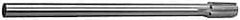 Made in USA - 29/32" Diam, 3/4" Max Diam Straight Shank, 1-1/2" Flute Length, Machine Expansion Reamer - Straight Flute, 10" OAL, Right Hand Cut, 8 Flutes, High Speed Steel, Bright Finish - Apex Tool & Supply