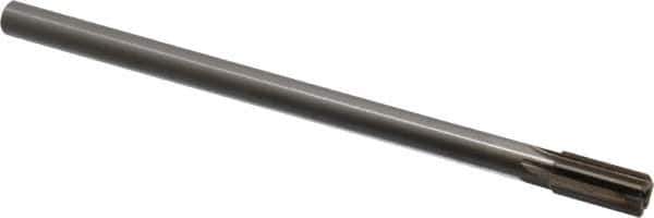 Interstate - 7/16" Diam, 0.372 to 0.375" Max Diam Straight Shank, 7/8" Flute Length, Machine Expansion Reamer - Straight Flute, 7" OAL, Right Hand Cut, 6 Flutes, High Speed Steel, Bright Finish - Apex Tool & Supply