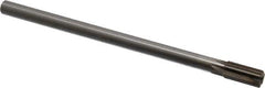 Interstate - 7/16" Diam, 0.372 to 0.375" Max Diam Straight Shank, 7/8" Flute Length, Machine Expansion Reamer - Straight Flute, 7" OAL, Right Hand Cut, 6 Flutes, High Speed Steel, Bright Finish - Apex Tool & Supply